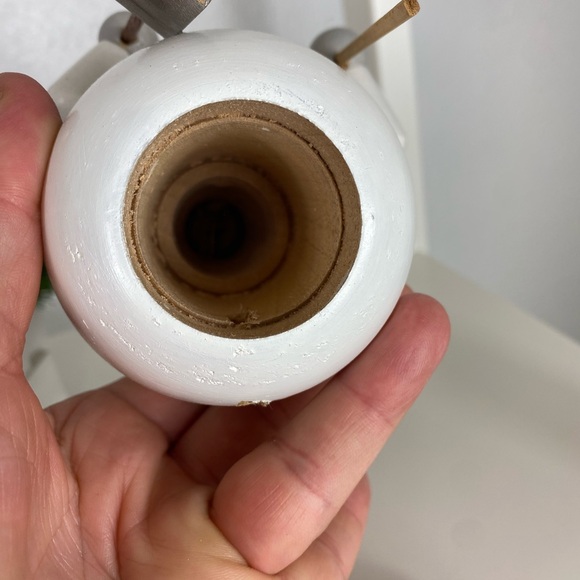 Vintage Wooden Hand Made Smoking Figurines Oregon Mauchleys 1990’s Santa Frosty - Picture 9 of 14